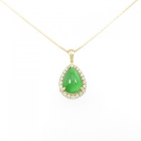 【リメイク】K18YG ヒスイ ネックレス 5.490CT