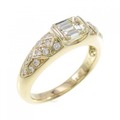K18YG ダイヤモンド リング 1.033CT