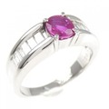 PT ルビー リング 0.63CT