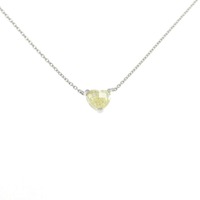 【リメイク】PT ダイヤモンド ネックレス 1.010CT FIY SI2 ファンシーカット