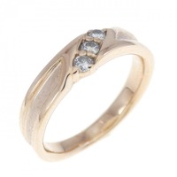 K14PG ダイヤモンド リング 0.09CT