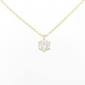 K18YG ソリティア ダイヤモンド ネックレス 0.39CT