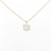 K18YG ソリティア ダイヤモンド ネックレス 0.39CT