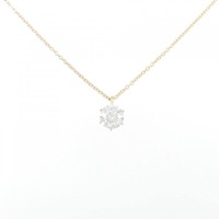 【リメイク】K18YG ダイヤモンド ネックレス 0.542CT G SI2 EXT H&C