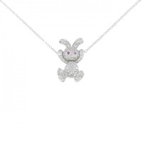 ポンテヴェキオ ラビット ルビー ネックレス 0.01CT