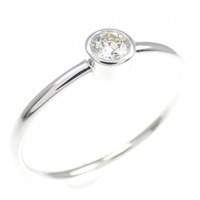K18WG ダイヤモンド リング 0.14CT