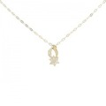【新品】K18YG ダイヤモンド ネックレス 0.10CT