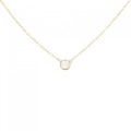 K18PG ソリティア ダイヤモンド ネックレス 0.10CT