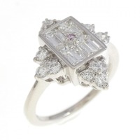 PT ピンクダイヤモンド リング 0.009CT