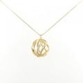 K18YG ダイヤモンド ネックレス 0.11CT