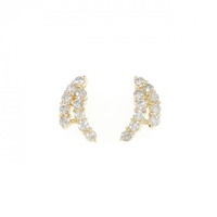 K18YG ダイヤモンド ピアス 1.04CT