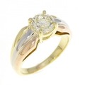 K18YG/PT/K18PG ダイヤモンド リング 1.003CT