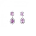 PT サファイヤ ピアス 1.24CT