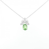 K18WG ガーネット ネックレス 0.82CT
