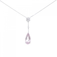 K18WG モルガナイト ネックレス 1.91CT