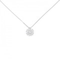 PT フラワー ダイヤモンド ネックレス 0.85CT