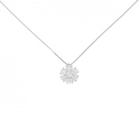 PT フラワー ダイヤモンド ネックレス 0.85CT