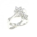 ポンテヴェキオ フラワー ダイヤモンド リング 0.41CT