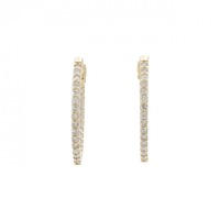K10YG ダイヤモンド ピアス 0.50CT