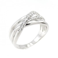 K18WG ダイヤモンド リング 0.34CT