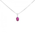 K18WG ルビー ネックレス 0.52CT