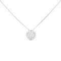 PT ハート ダイヤモンド ネックレス 0.50CT D VS2 ハートシェイプ