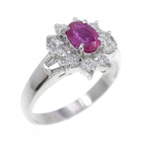 PT ルビー リング 0.53CT