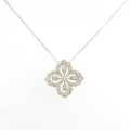 PT フラワー ダイヤモンド ネックレス 1.00CT