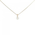 K18PG ソリティア ダイヤモンド ネックレス 0.20CT