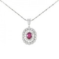 PT ルビー ネックレス 0.998CT