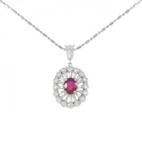 PT ルビー ネックレス 0.998CT
