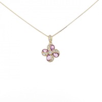 K18YG サファイヤ ネックレス 1.65CT