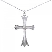 PT クロス ダイヤモンド ネックレス 0.245CT