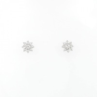 K18WG ダイヤモンド ピアス 0.30CT