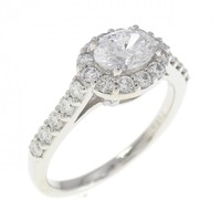 PT ダイヤモンド リング 0.512CT D SI1 オーバルカット