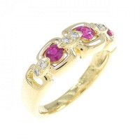 K18YG ルビー リング 0.34CT