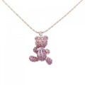 K18PG/K18WG ベア サファイヤ ネックレス 2.80CT