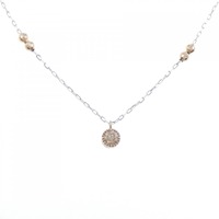 K18WG/K18PG ダイヤモンド ネックレス 0.601CT