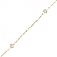 K18YG ダイヤモンド ブレスレット 0.08CT