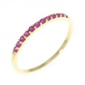 K18YG ルビー リング 0.15CT