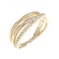 K18PG ダイヤモンド リング 0.12CT