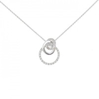 K18WG ダイヤモンド ネックレス 0.30CT