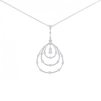 750WG ダイヤモンド ネックレス