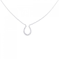 K18WG ダイヤモンド ネックレス 0.20CT