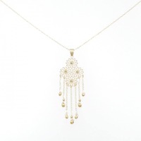 K18YG フラワー ネックレス