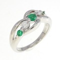 PT エメラルド リング 0.22CT