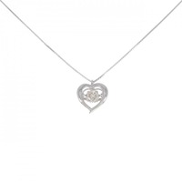 PT ハート ダイヤモンド ネックレス 0.30CT