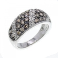 K18WG/K18BG パヴェ ダイヤモンド リング 1.00CT