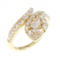 K18YG スネーク ダイヤモンド リング 1.00CT