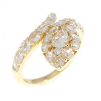 K18YG スネーク ダイヤモンド リング 1.00CT